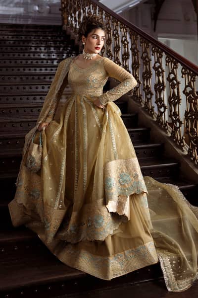 Wedding Bridal Dress "Golden Glow" by Erum Khan for sale
