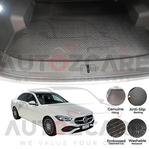 Mercedes C200 China Rexine Custom-Size Trunk Mat - Model 2022-2025
