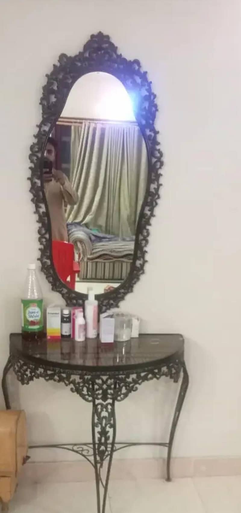 fancy style Mirror table set  Dressing table 0