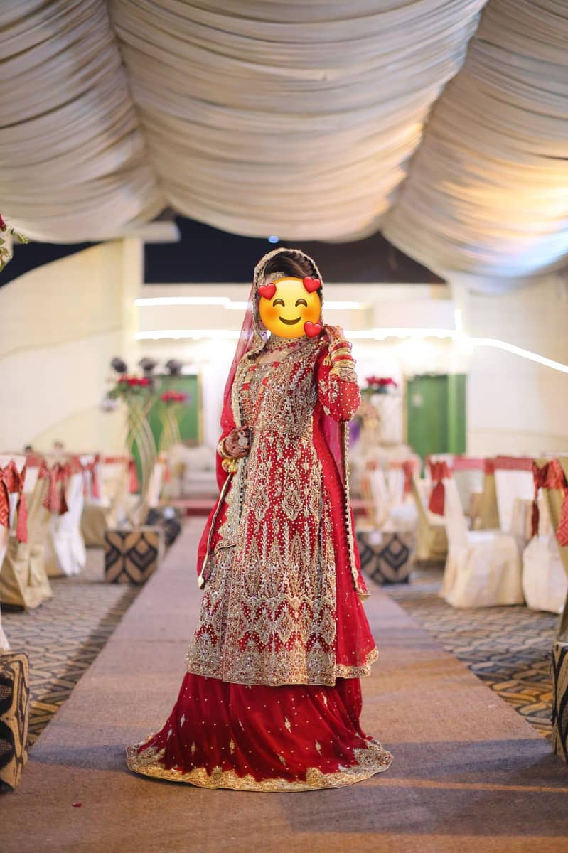 hand work bridal dress for 1 time use 1