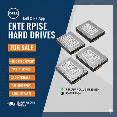 Dell & NetAp |  Hard Drive |  SAS Hard Drive | Server Hard Drives