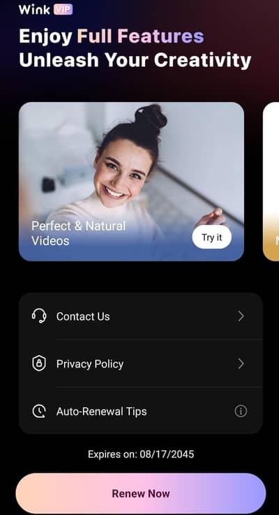 Wink Video Editing Premium version