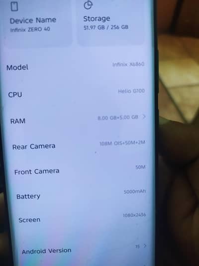 Infinix Zero 40 pta approved with charger box is not available now