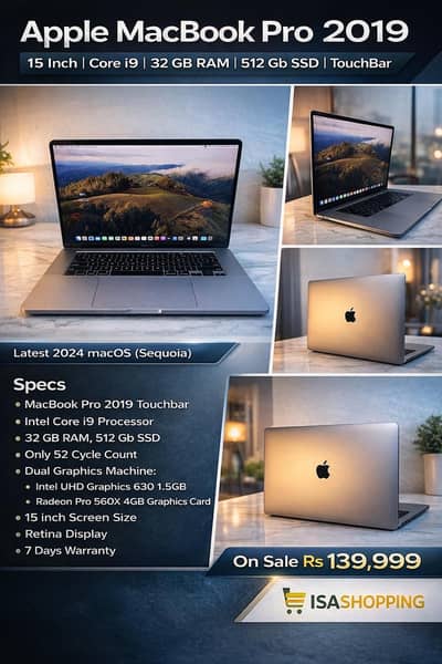 Apple MacBook pro 2019 core i9