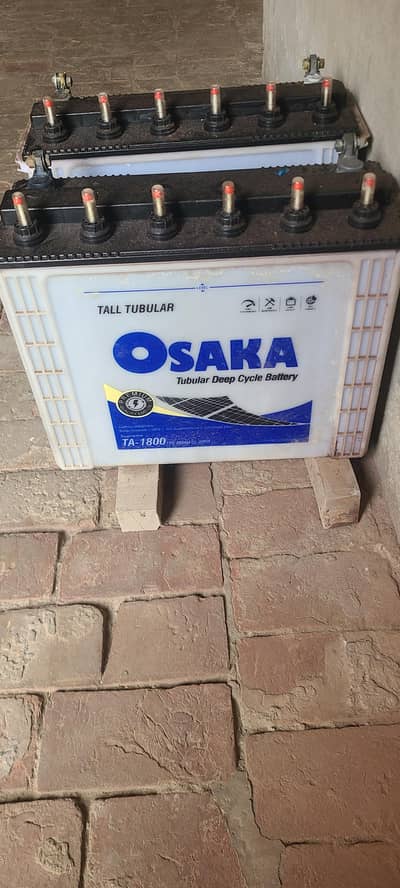 2xGood condition Osaka  TA1800 Tubular Batteries