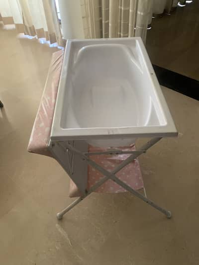 Imported Baby Dressing & Diaper Changing Table with Bathtub – Like New