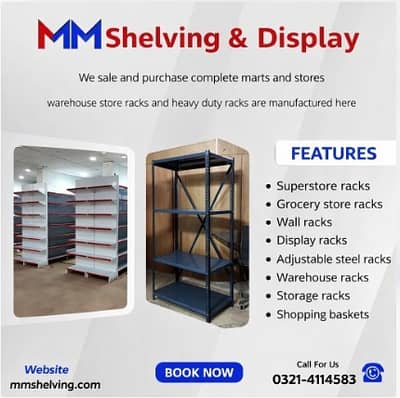 Grocery Store & shop racks adjustable racks steel racks storage racks
