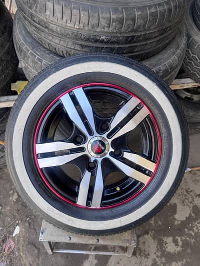 12size rims and tyers mihran carry bolan and Suzuki condition 10/10
