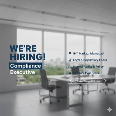 Compliance Executive - Vizion Autos - G-11 Markaz