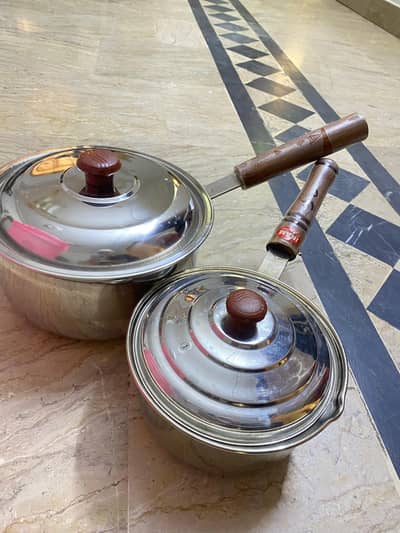 stainless steel pots 2 in 1