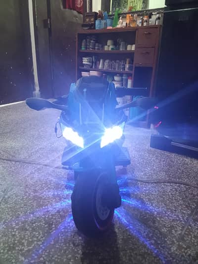 Kids Electric Sports Bike ZX-10RR Style | LED Lights | Like New