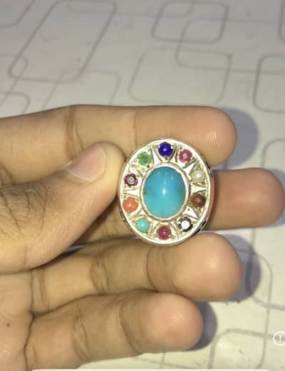 silver ring pure chandi for original stone