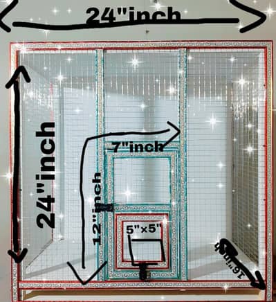 birds cage premium 2ft×2ft
