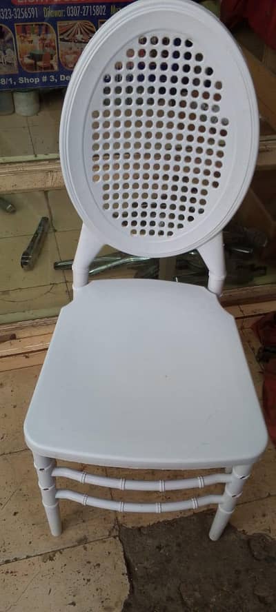 White Decoration Chairs for Sale – Used (Good Condition)