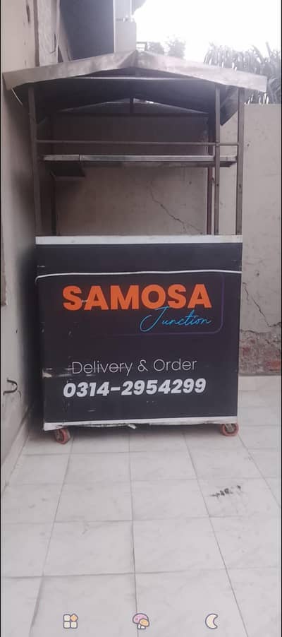 samosa and fries counter