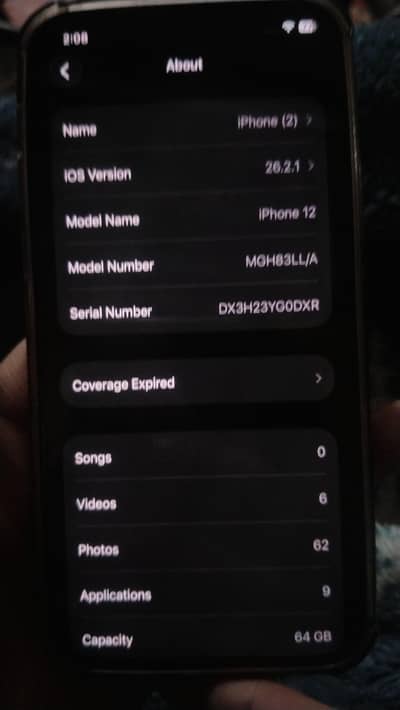 iphone 12 64gb water pack with original charger health 83 <10/10>