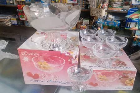 7Pc Imported Glass Fruit/Dessert Bowl Set