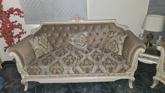 Chinoti Shaisham Wood Sofa Set