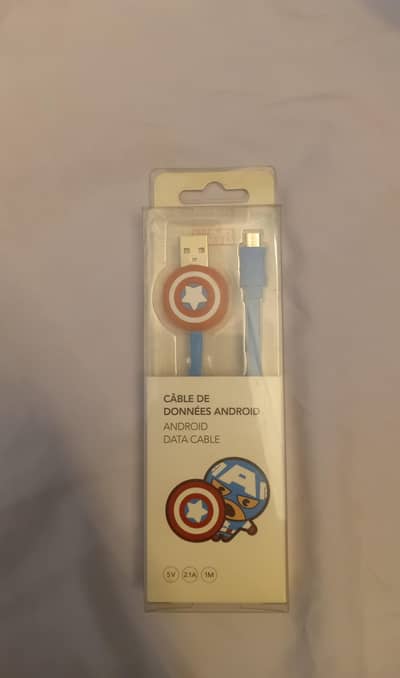 original miniso marvel micro usb android data cable 1M 2.1A