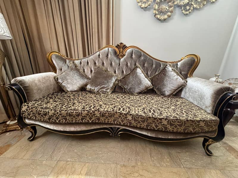 6 sitter solid wood sofa set 0