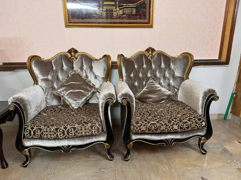 6 sitter solid wood sofa set 1