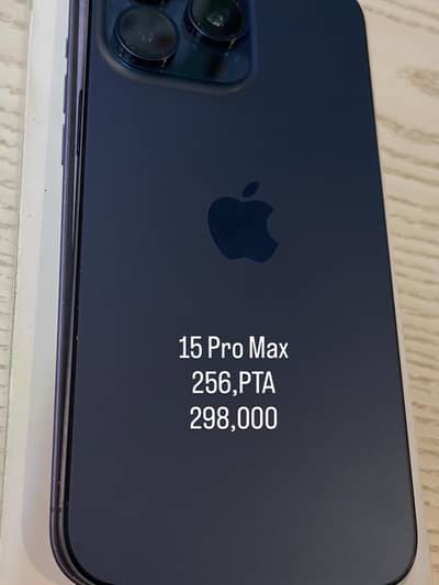 15 Pro Max 256GB PTA Approved