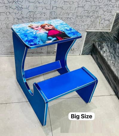 2 In 1 Kids Wooden Study And Dining Table chair Colours (Blue & Red)