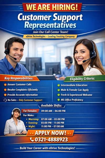 Elevate Your Career – Join eDrive Technologies as a Customer Support