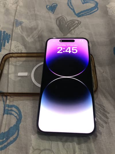 14 promax dual physical 256gb deep purple pta approved with box