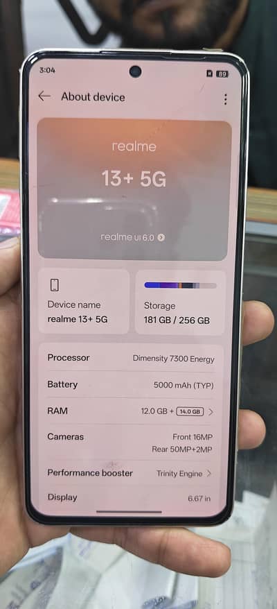 Realme 13 plus 12Gb Ram 256 Gb