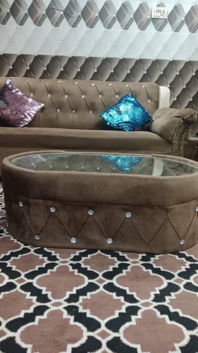 welwet sofa 5 seeter