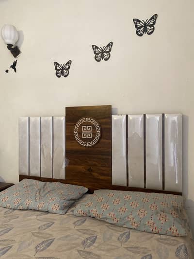 Versace design | Queen Size bed | Cushion bed | With mattress