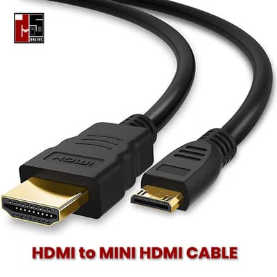 HDMI To Mini HDMI Cable 4K UHD 60Hz (Branded)