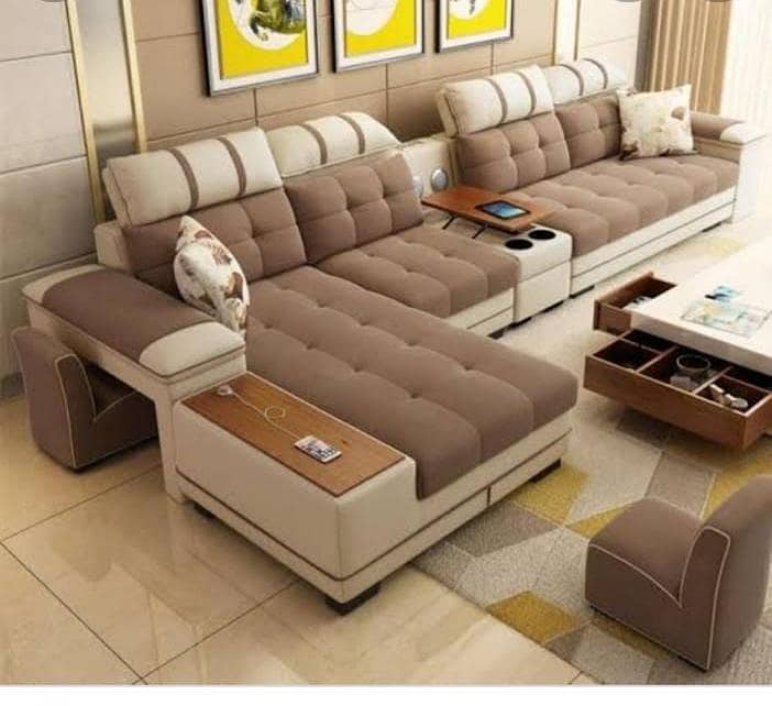 L shape sofa set 1