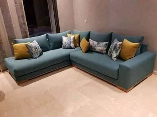 L shape sofa set 4