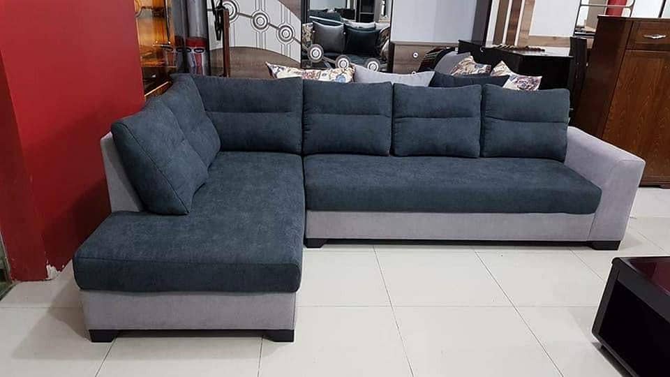L shape sofa set 5