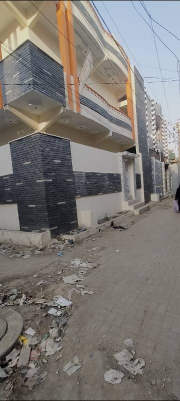 North karachi sector 5M 95 Gaz corner G+1 Rcc new barnd house