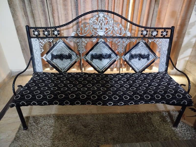 bed with side table and sofa set 1