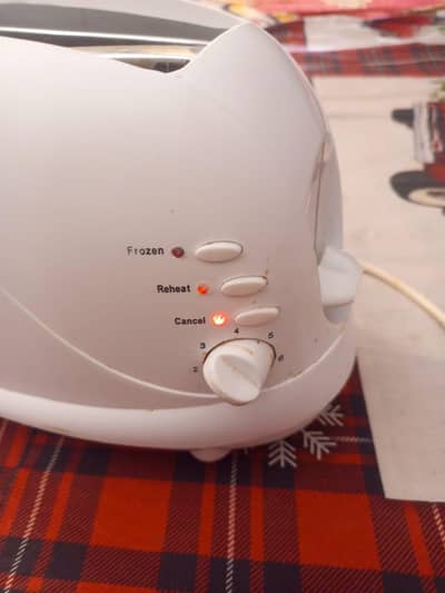 toaster and frozen item defrost