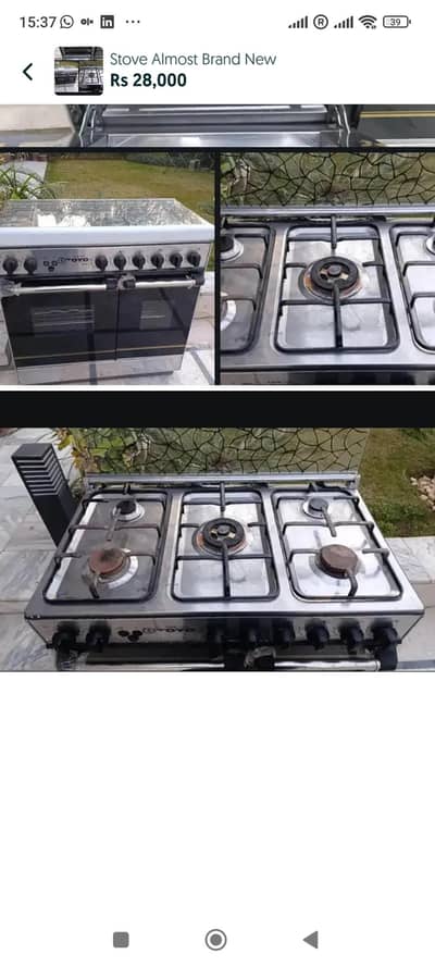 stove and oven electric and gas