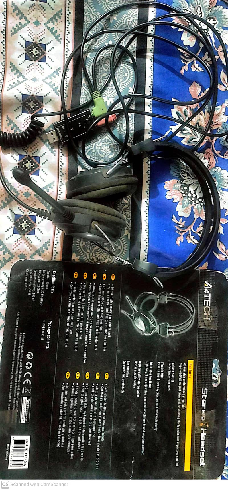 A4tech Stereo Headset HS-9 0