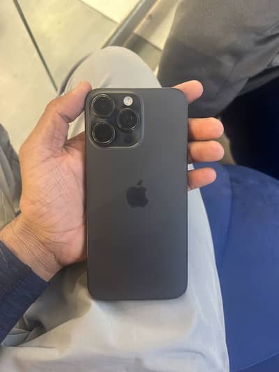 Iphone 15 pro max Black 256gb non pta 10/9 condition water pack mobile