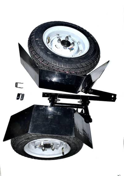 Wheel supporter bike with shock  Price 25,000 Rs