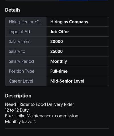 Food Delivery Rider