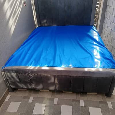 double bed with side tables for sale