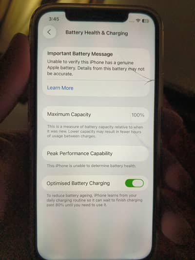 iphone 12 screen little bit scratch proper good display  100 percnt Bh