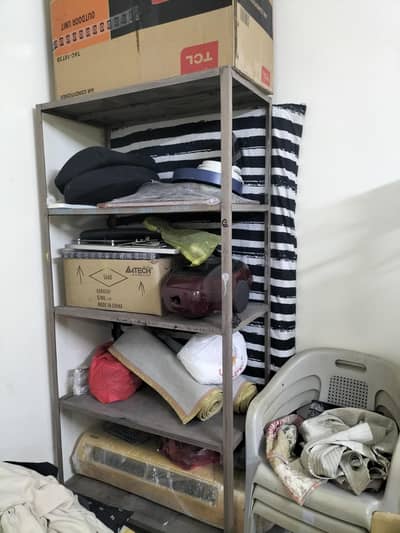 2x storage Racks for storing household items.