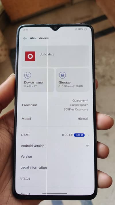 7t pro 8 128 PTA proved contact 03046117338