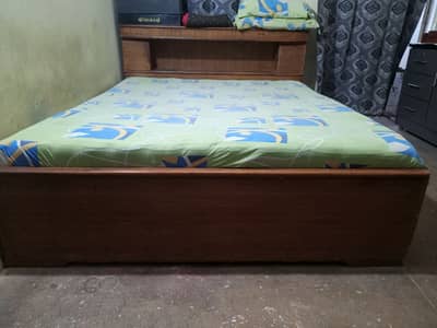 Wooden Double bed , Storage space bed , no mattress