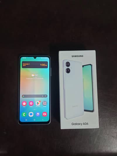 Samsung A06 like new  with warranty
